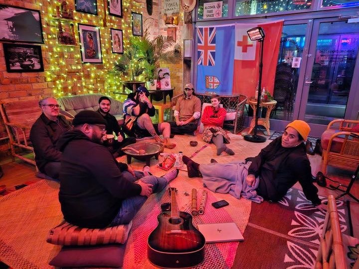 Monday social kava at the Four Shells Kava Lounge in Auckland, served at a milder ratio for longer sessions