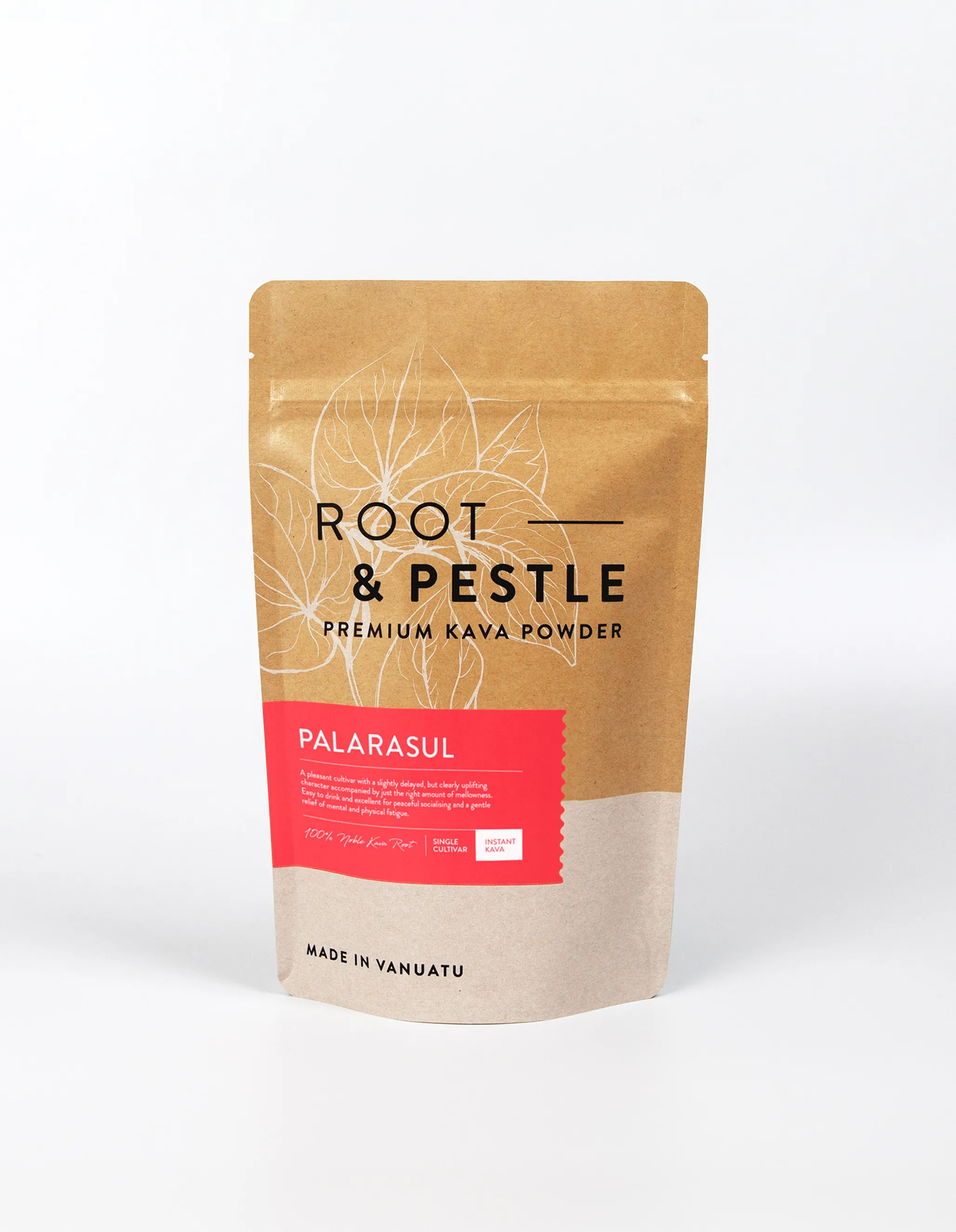 Palarasul Instant Green Kava pouch, front