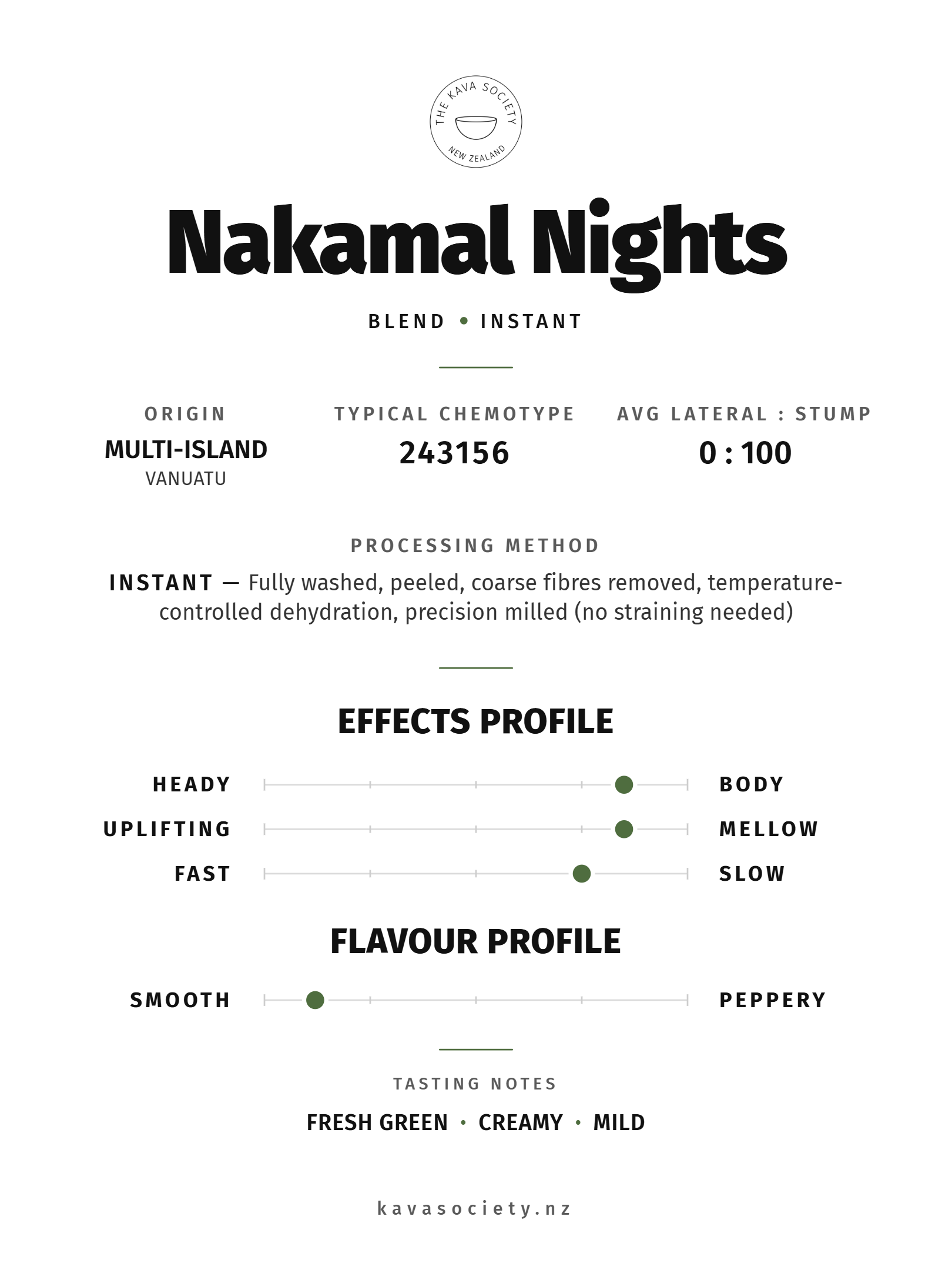 Nakamal Nights Instant Green Kava