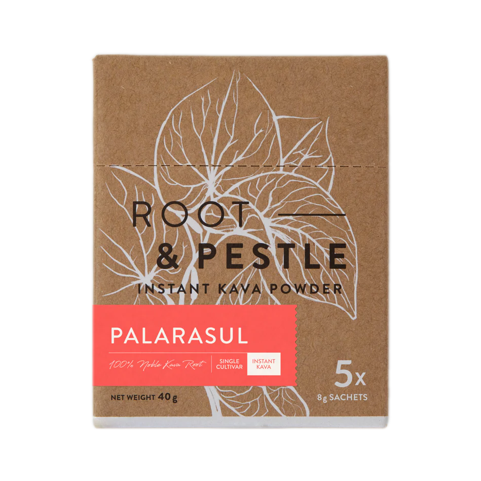 Palarasul Instant Green Kava box of 5 sachets, front